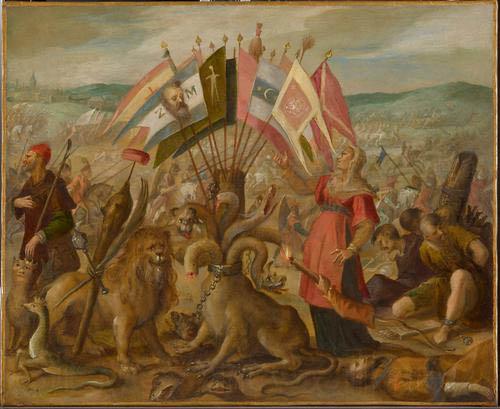 Hans von Aachen Schlacht bei Kronstadt Spain oil painting art